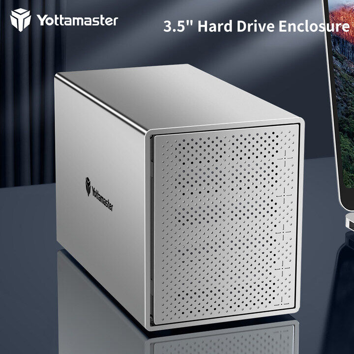 Yottamaster 4 Bay Raid USB 3.0 to SATA External Hard Drive Enclosure HDD SSD