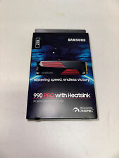 Samsung 990 PRO 2TB M.2 NVMe Internal SSD with Heatsink - Black (MZ-V9P2T0CW) picture