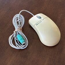⭐ Vintage Microsoft PS/2 Mouse 1.3A Wired Two Button X05-53748 w/ Scroll - WORKS picture