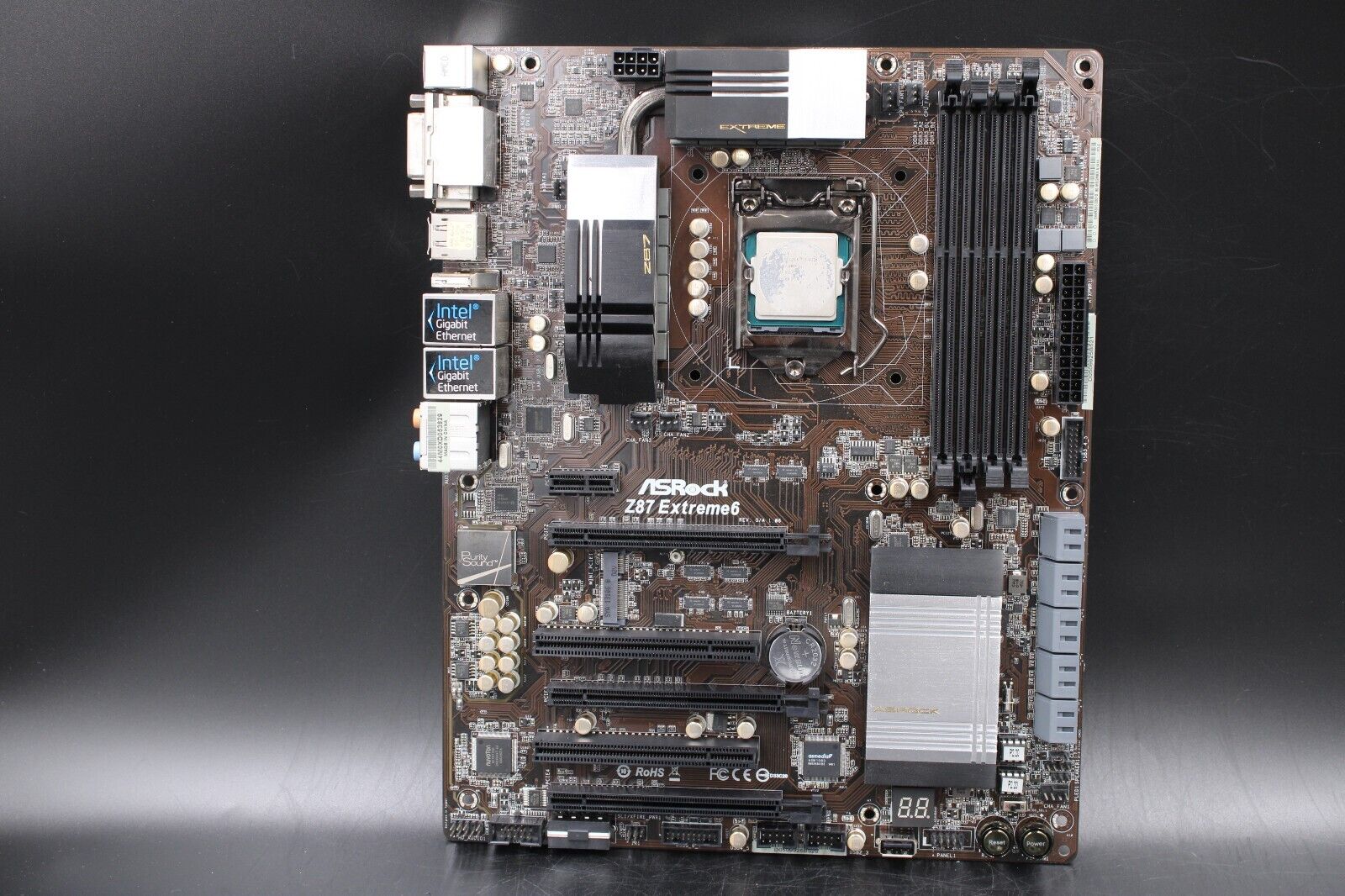ASRock Z87 Extreme6/AC Intel Socket LGA1150 DVI HDMI ATX Motherboard w/ IO