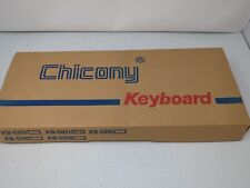 NEW Vintage Chicony Keyboard KB-5911 Computer Keyboard 5 Pin Din or PS2  picture