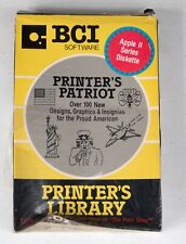 Vintage BCI Printer's Patriot Print Shop companion Apple II series ST534B01 picture