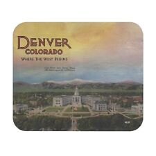 Denver Colorado Mouse Pad, Vintage Postcard Print, US States-Cities, 9'' x 8'' picture