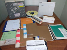 Vintage Lot of IBM Computer Refernce Manuals Punch Cards & Film Reels Training picture