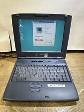 VINTAGE TOSHIBA 2210CDT WINDOWS 98 LAPTOP SERIAL PARALLEL FLOPPY CD GREAT SHAPE picture