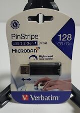 Verbatim PinStripe 128GB USB 3.0 Flash Drive 49319 picture