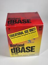 Borland dBASE For DOS Version 5.0 Vintage Software Floppy Disk Big Box picture