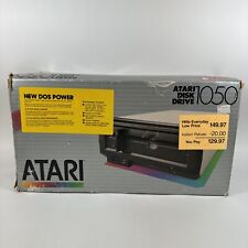 Vintage Atari 1050 DOS3 Floppy Disk Drive w/ Power Supply Cords Manuals Box picture