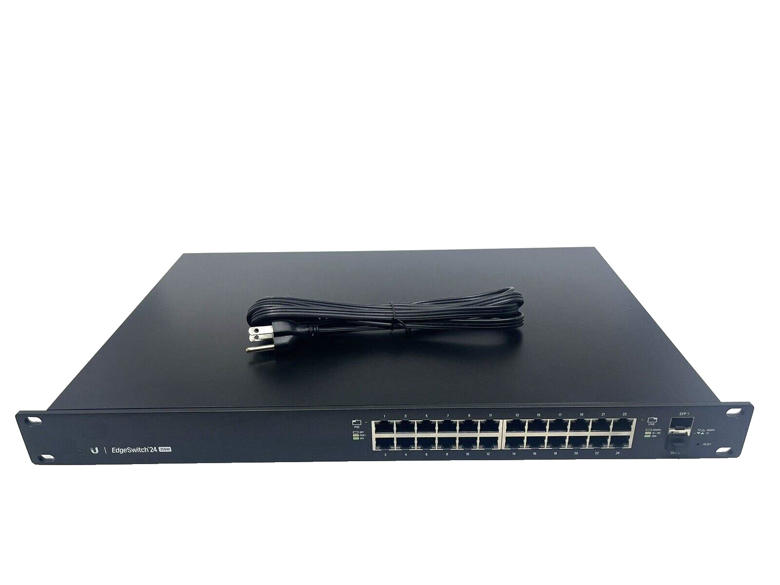 Ubiquiti Edgeswitch ES-24-250W 24-Port PoE Gigabit Network Switch w/ Power Cable