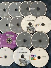 Vintage Mac Apple Computer 25 Disc Lot OS Install Adobe Mini Iwork picture