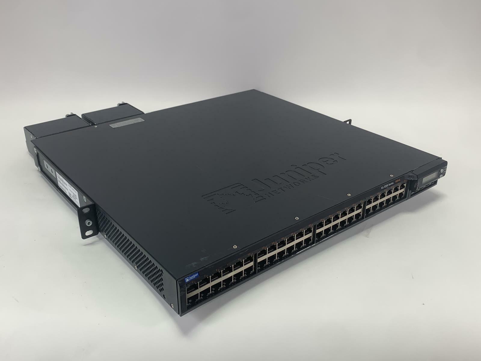 Juniper Networks EX4200-48-P 48-Port Switch GbE PoE w/EX-UM-2X4SFP 2-Port10G SFP