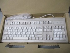 Sun Microsystems Keyboard 3201256-01 Vintage Retro PC Computer PS/2 White w/Box picture