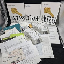Microsoft Access 1.0 & 1.1 Vintage 1992 Software 3.5