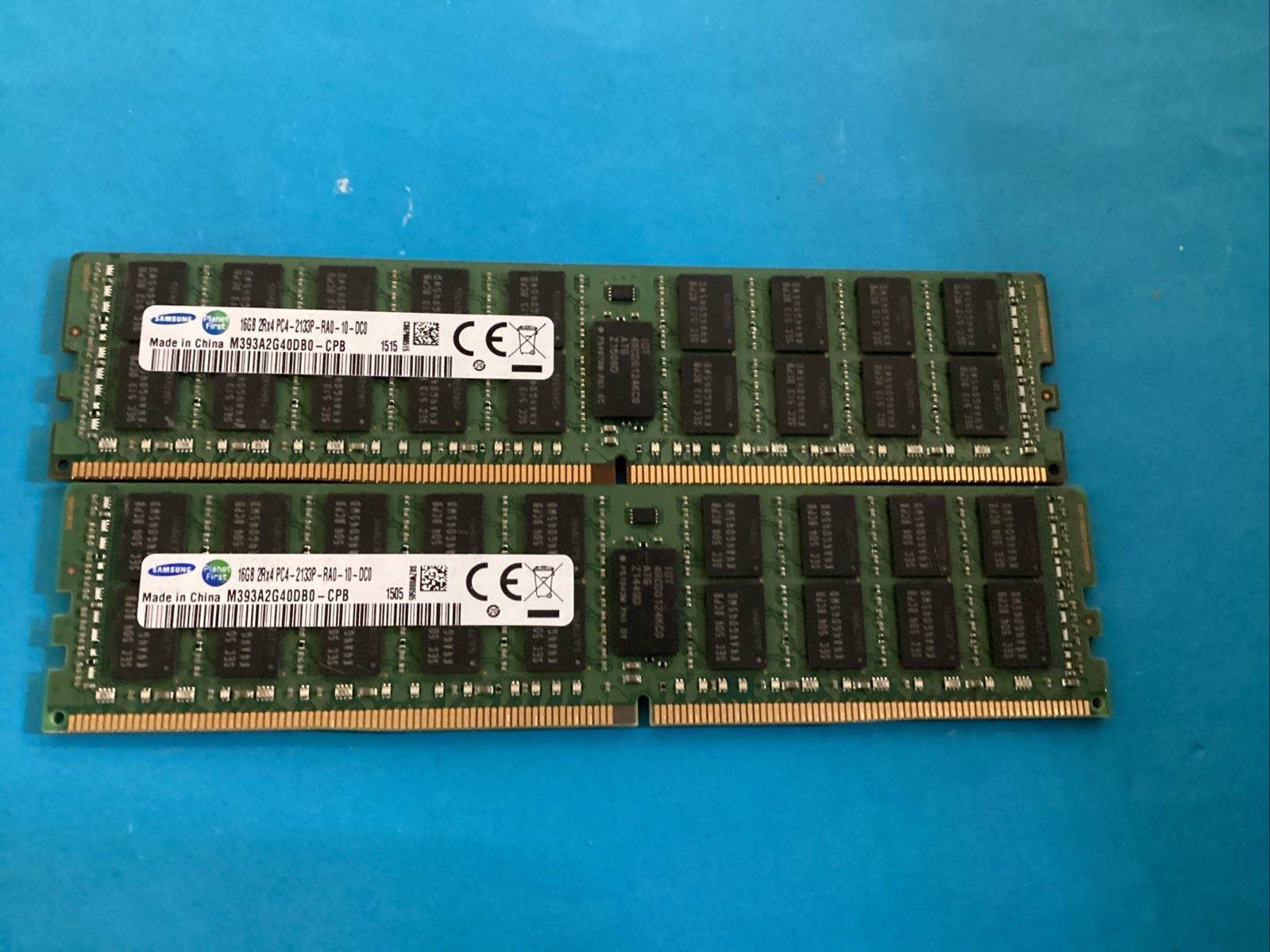 Lot of 2 Samsung 16GB 2Rx4 PC4-2133P-RA0-10-DC0 M393A2G40DB0-CPB Memory RAM Lot of 2 Samsung 16GB 2Rx4 PC4-2133P-RA0-10-DC0 M393A2G40DB0-CPB Memory RAM
