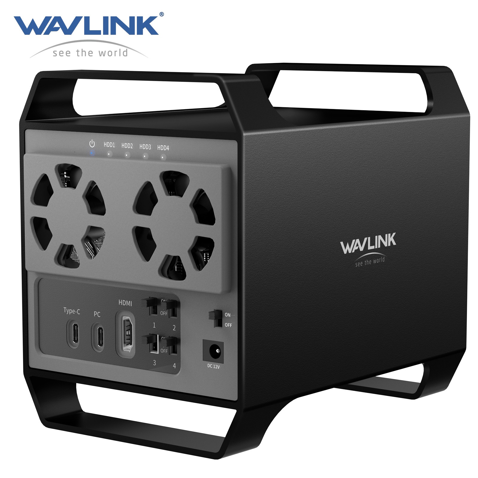 WAVLINK 4/2 Bay Hard Drive Enclosure 4 RAID Modes 10Gbps USB-C 3.2 2x/4x22TB WAVLINK 4/2 Bay Hard Drive Enclosure 4 RAID Modes 10Gbps USB-C 3.2 2x/4x22TB