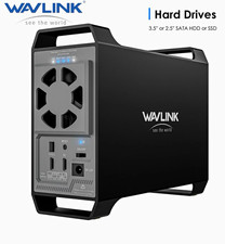 WAVLINK 2-Bay RAID HDD SSD Enclosure 2.5/3.5” SATA USB-C 10Gbps picture