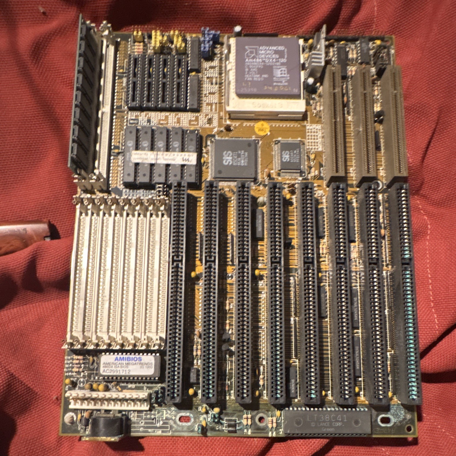 Vintage 486 VLB Motherboard Combo AMD Am486 DX4-120 SiS 85C471 AMI BIOS SIMM 