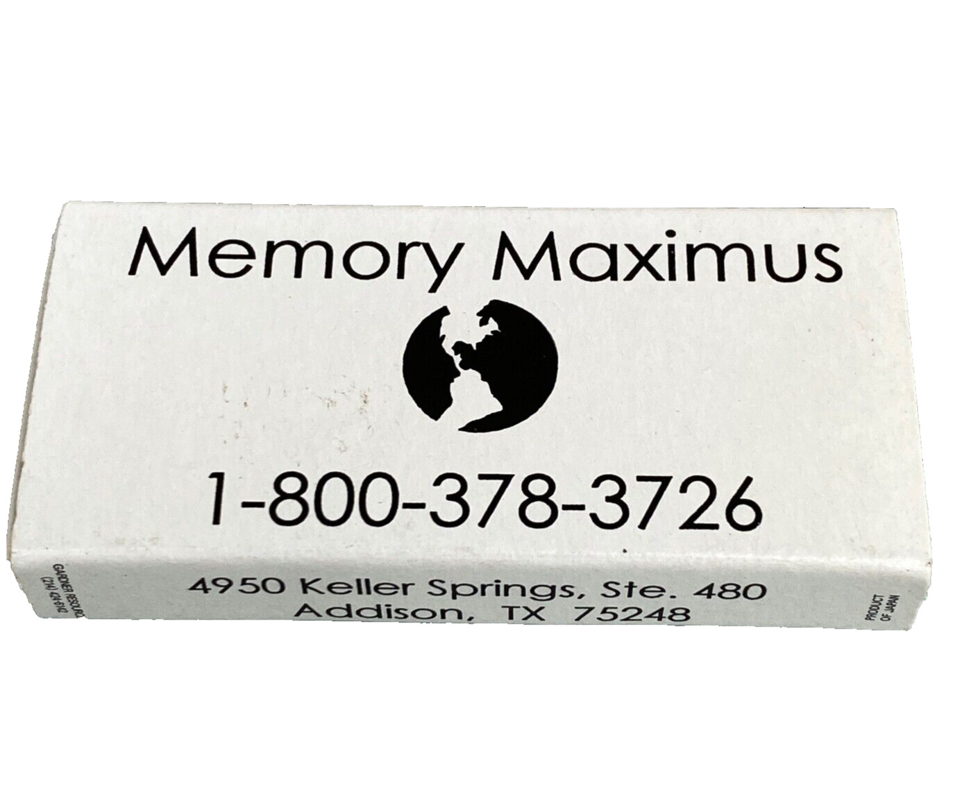 Vintage Computer Advertising Matchbook Matches Memory Maximus Addison TX DRAM PC