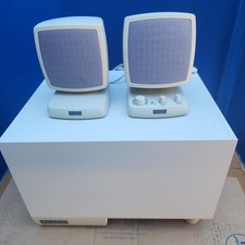 Altec Lansing Vintage Computer Subwoofer & Speakers ACS340 - No Power Cord picture