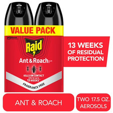 Raid® Ant & Roach Killer 26, Fragrance-Free Bug Spray, 17.5 fl. oz. 2 count. New picture