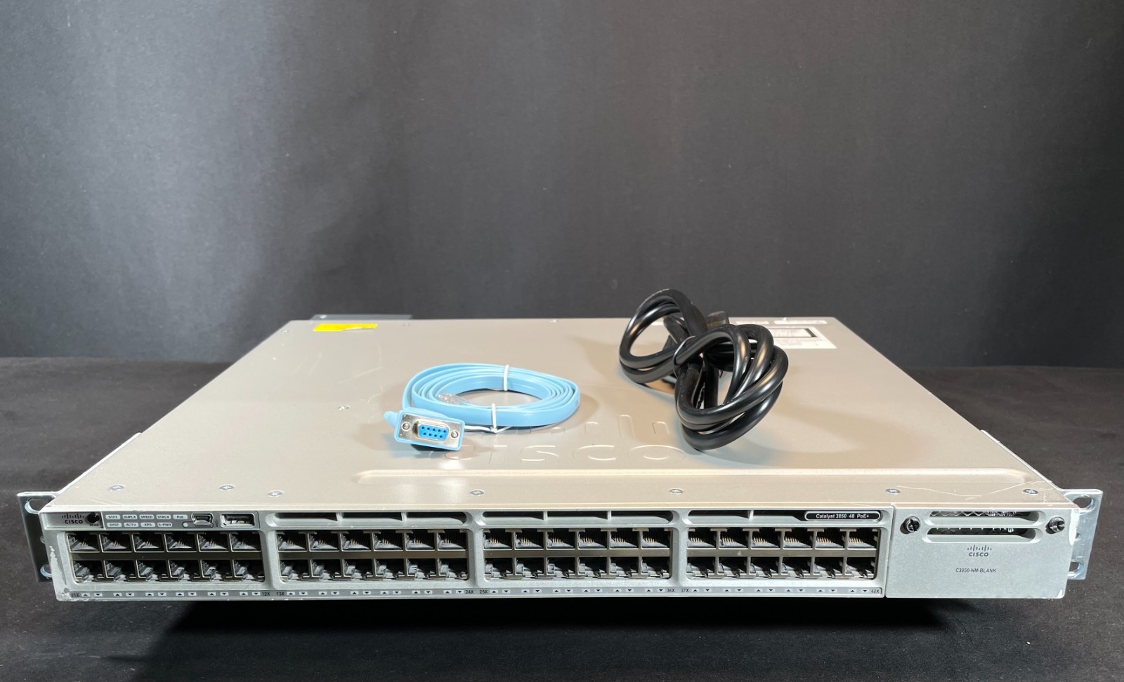 Cisco WS-C3850-48P-S 48-Port PoE+ Gigabit Switch w/ 10G Uplink Module Options