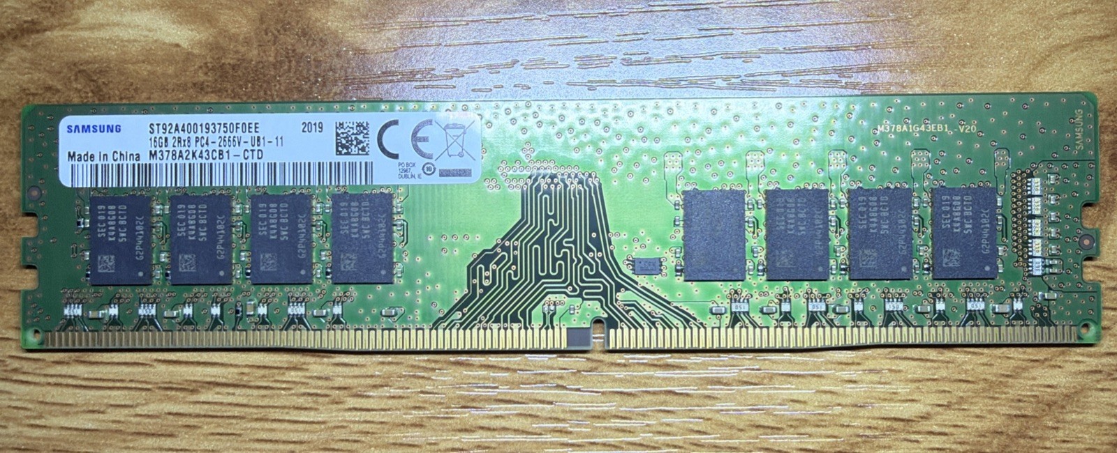 Samsung 16GB 2Rx8 PC4-2666V-UB1-11 M378A2K43CB1-CTD Memory Module RAM