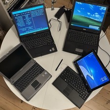 Lot of Vintage Dell Laptops Inspiron 2650 Latitude C610 / XT2 / X200 Windows XP picture