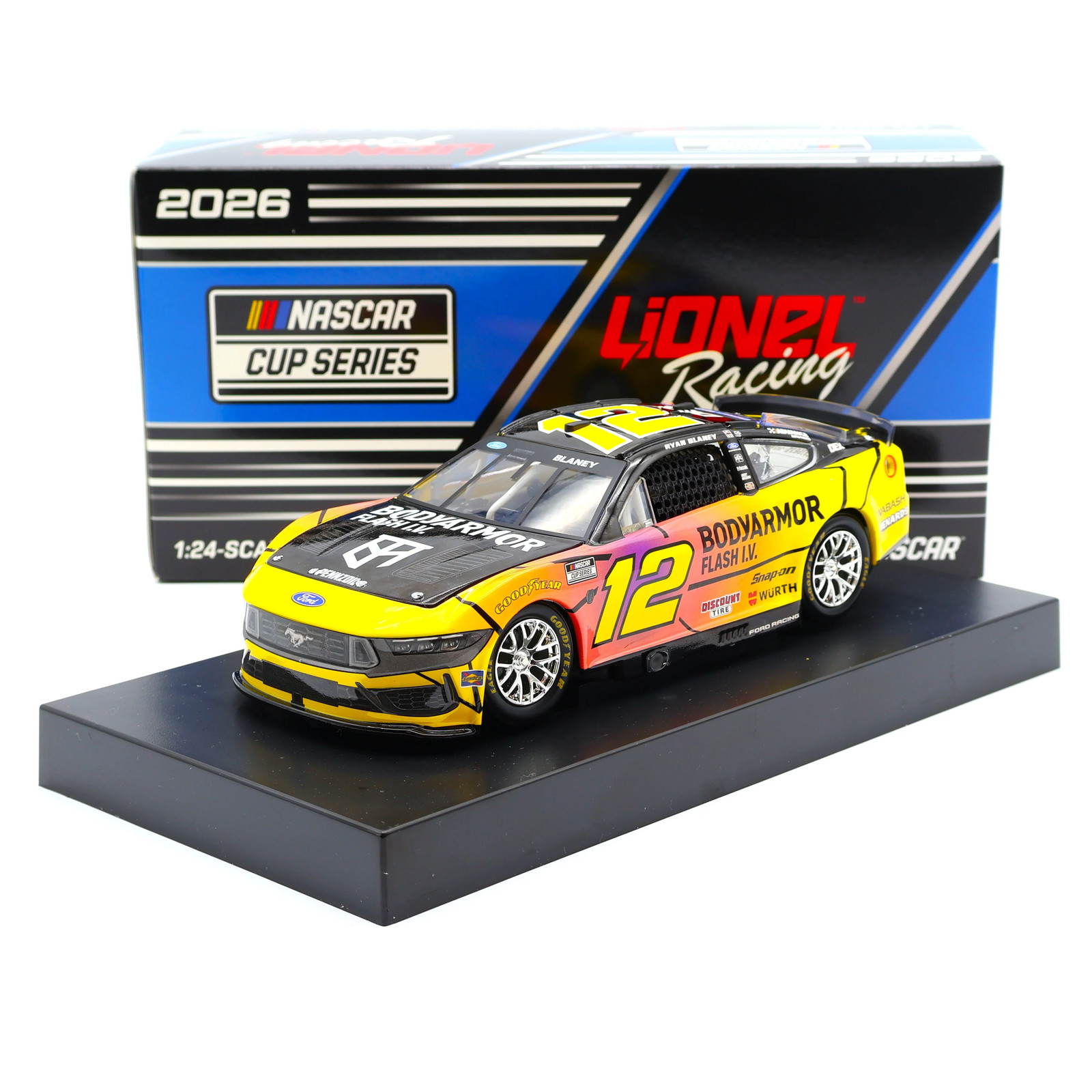 Ryan Blaney 2026 BodyArmor Flash I.V. Caffeine 1:24 Nascar Diecast
