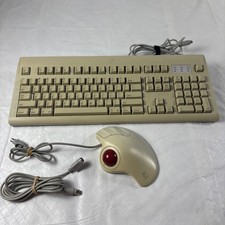 Vintage Apple Keyboard M2980 & Trackman Marble Mouse Untested picture