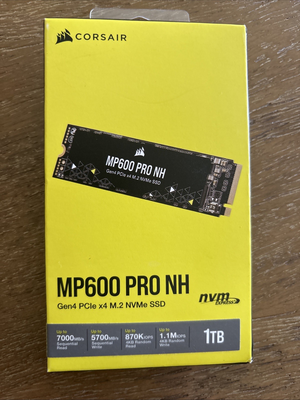 Corsair MP600 PRO NH 1TB M.2 NVMe PCIe Gen4 SSD CSSD-F1000GBMP600PNH New Sealed Corsair MP600 PRO NH 1TB M.2 NVMe PCIe Gen4 SSD CSSD-F1000GBMP600PNH New Sealed