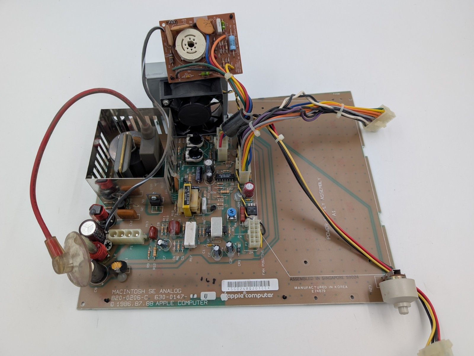 Apple Macintosh SE Analog Board 820-0206-C 630-0147-F - Working (260201 1) Apple Macintosh SE Analog Board 820-0206-C 630-0147-F - Working (260201 1)