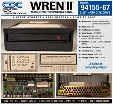 CDC Magnetic Peripherals WREN II 94155-67 5.25