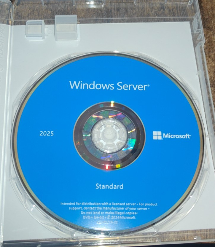 Windows Server 2025 Standard Edition - 24 Core License Windows Server 2025 Standard Edition - 24 Core License