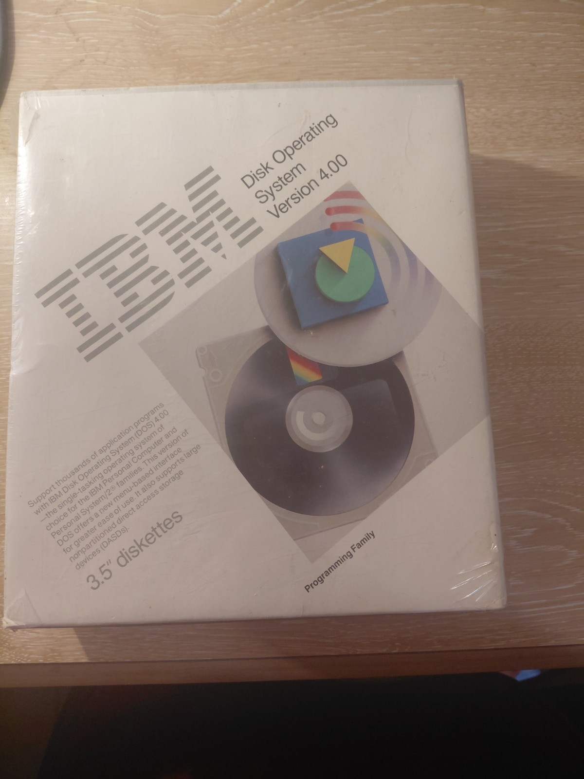SEALED Vintage IBM DOS 4.00 Disk Operating System 1988 BIG BOX 3.5\