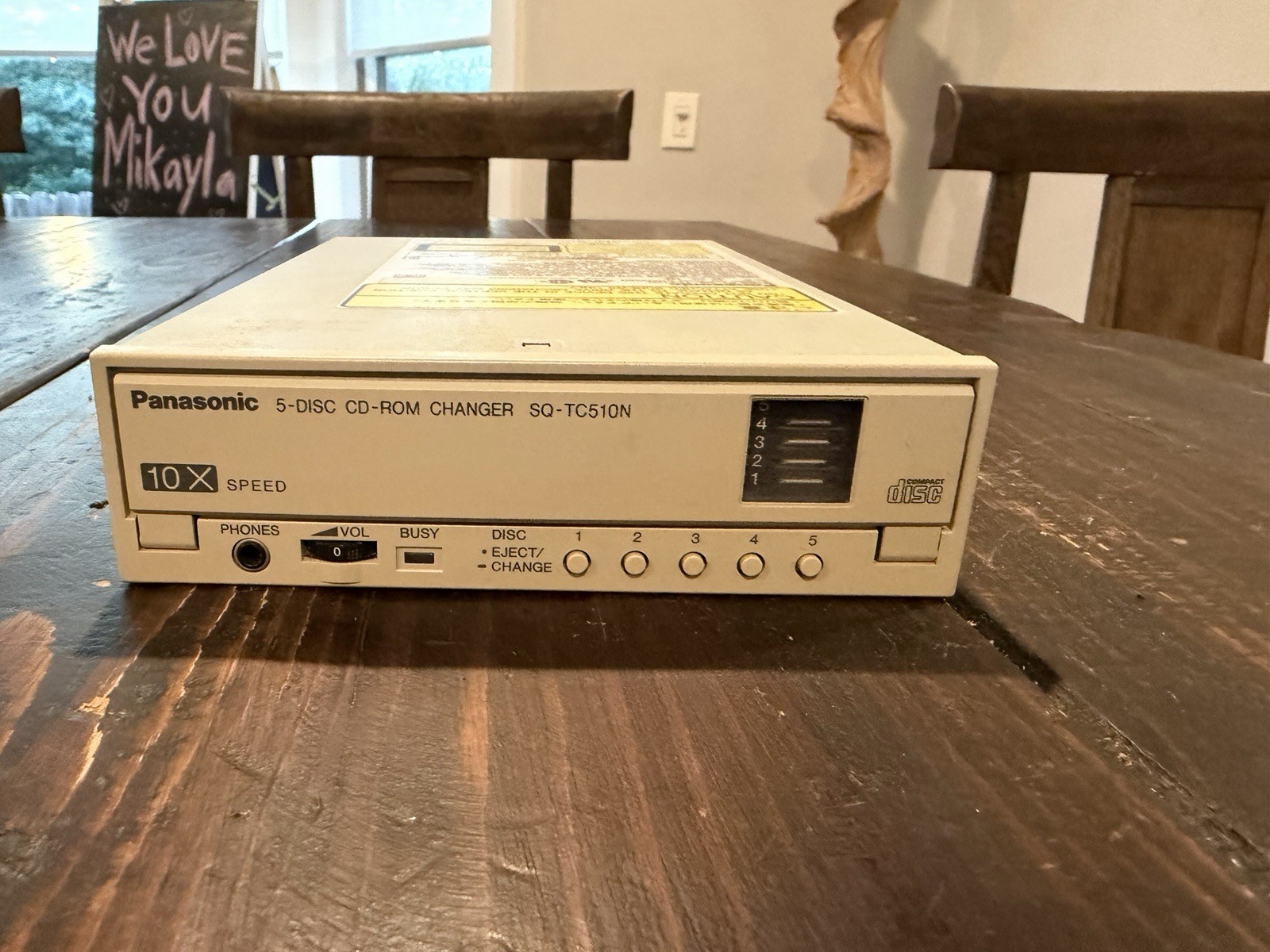 Vintage Panasonic SQ-TC510N 5 Disc CD Desktop IDE Drive-Working Vintage Panasonic SQ-TC510N 5 Disc CD Desktop IDE Drive-Working