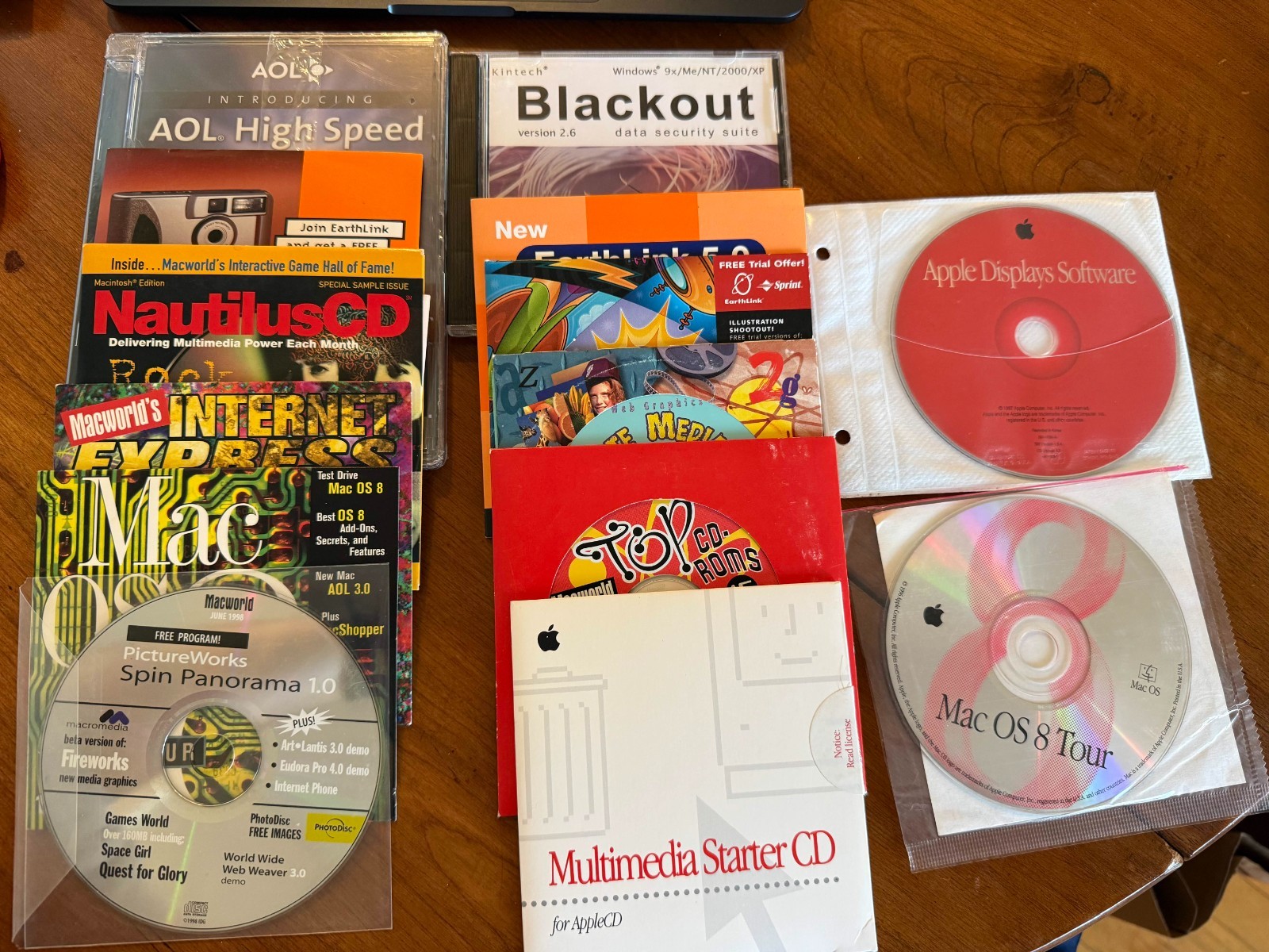 Vintage 90s Mac & PC Software CD Lot of 14 Apple Macworld AOL Mac OS 8 3 Sealed