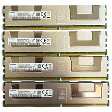 Lot of 4 Samsung 64GB DDR4 PC4-2400 ECC Registered LRDIMM M386A8K40BM1-CRC picture