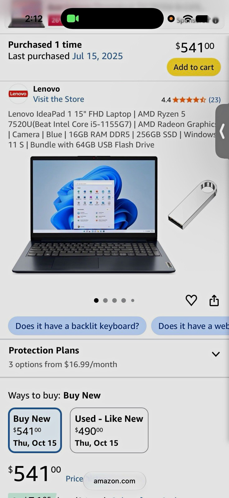 Lenovo IdeaPad 1 15.6\