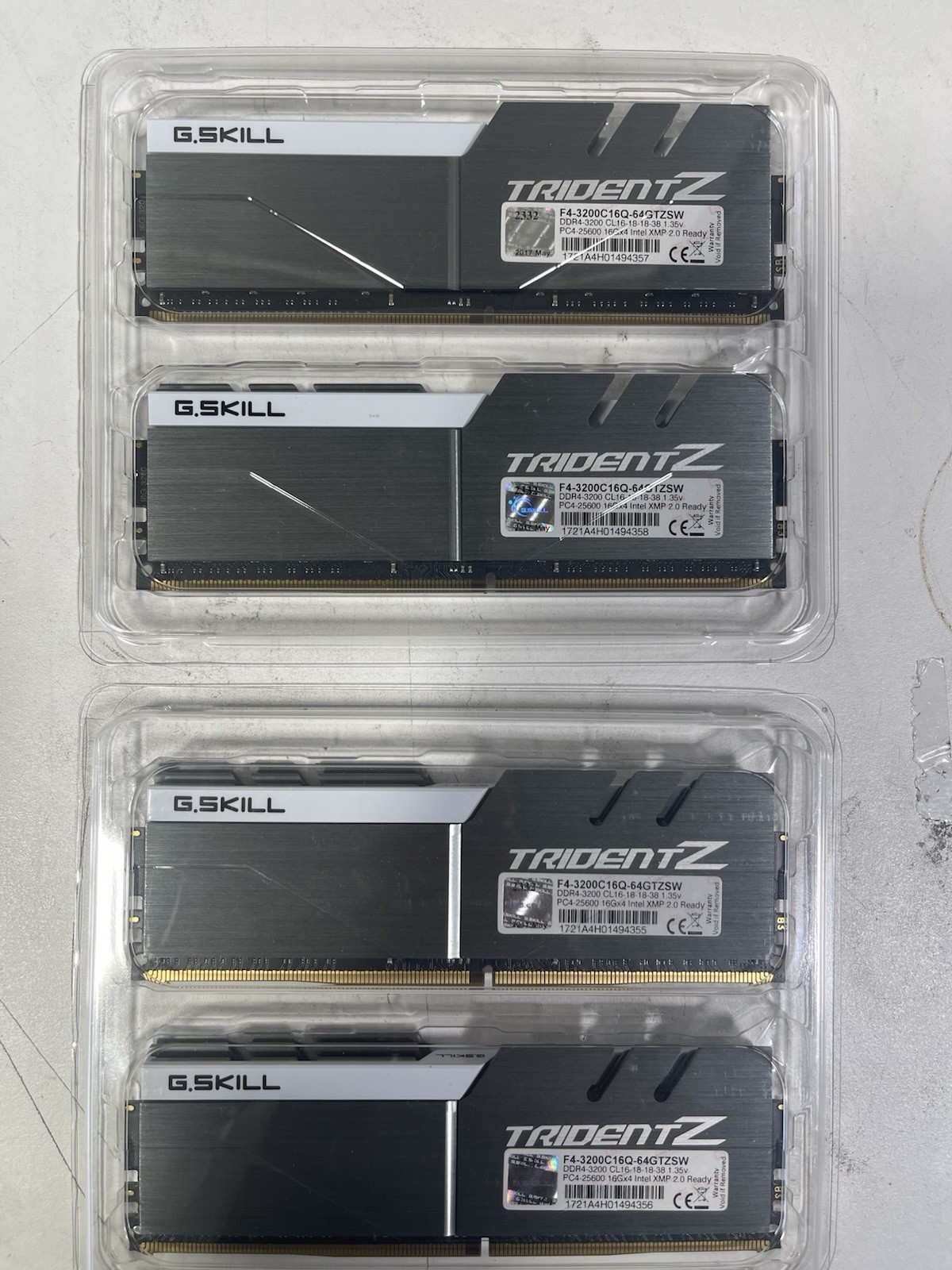 G.SKILL Trident Z ddr4 3200 64gb ram F4-3200C16Q-64GTZSW