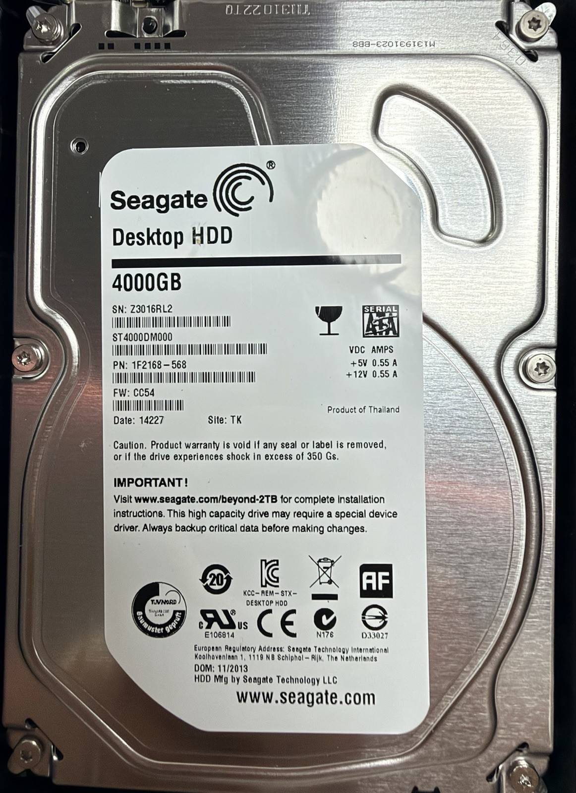 Seagate Desktop SSHD 4TB 64MB Cache SATA 6.0 ST4000DX001 Seagate 4TB Desktop Seagate Desktop SSHD 4TB 64MB Cache SATA 6.0 ST4000DX001 Seagate 4TB Desktop