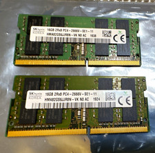 SK hynix 32GB Kit (2x16GB) DDR4 PC4-2666V 260-Pin SO-DIMM HMA82GS6AJR8N-VK picture
