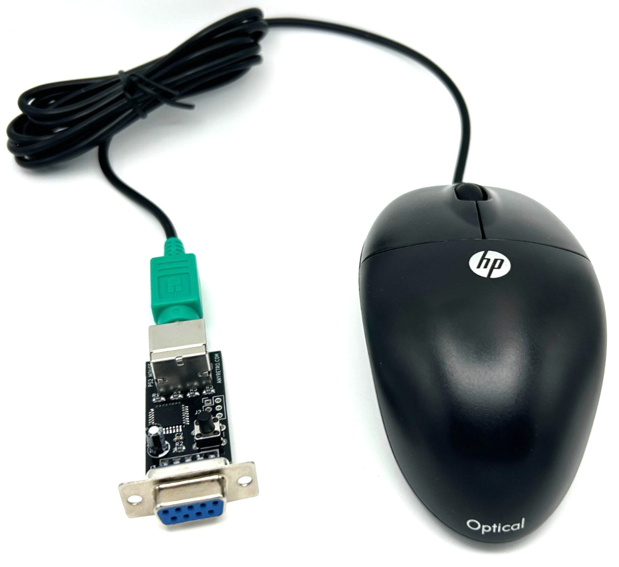 Commodore 64 1351 Compatible Optical Mouse with Adapter (Geos etc) - USA Seller