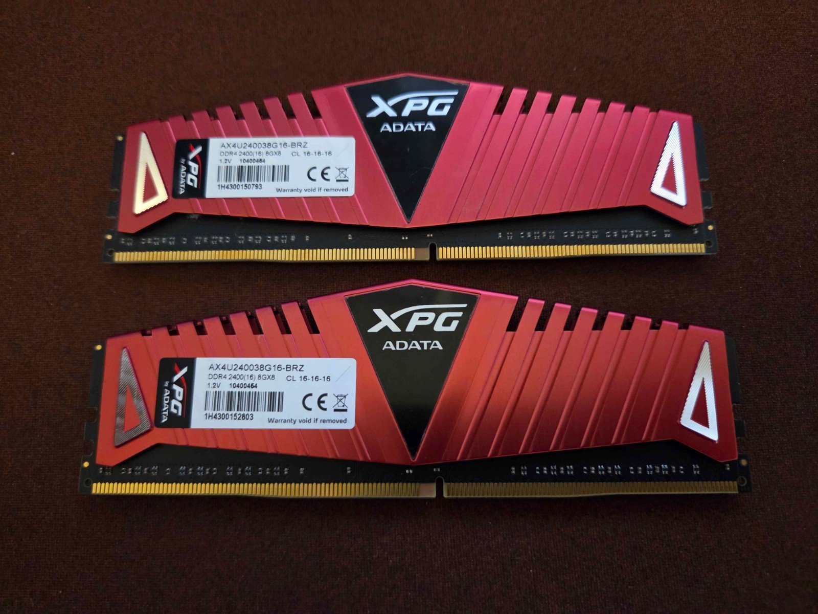ADATA XPG DDR4 16GB (2x8GB) 2400MHz PC4-19200 Desktop RAM AX4U240038G16-BRZ ADATA XPG DDR4 16GB (2x8GB) 2400MHz PC4-19200 Desktop RAM AX4U240038G16-BRZ