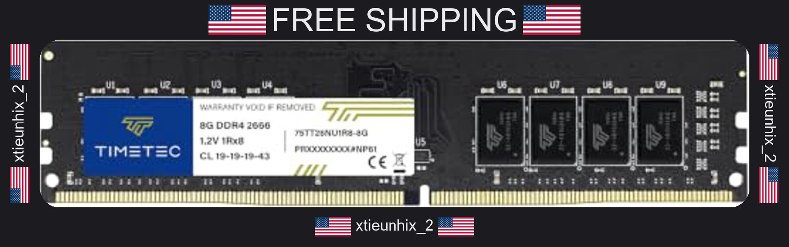 8GB DDR4 2666MHz Desktop RAM Unbuffered 288-Pin PC4-21300 Upgrade