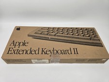 Apple Extended Keyboard II Vintage Keyboard with Original Box & Cable picture