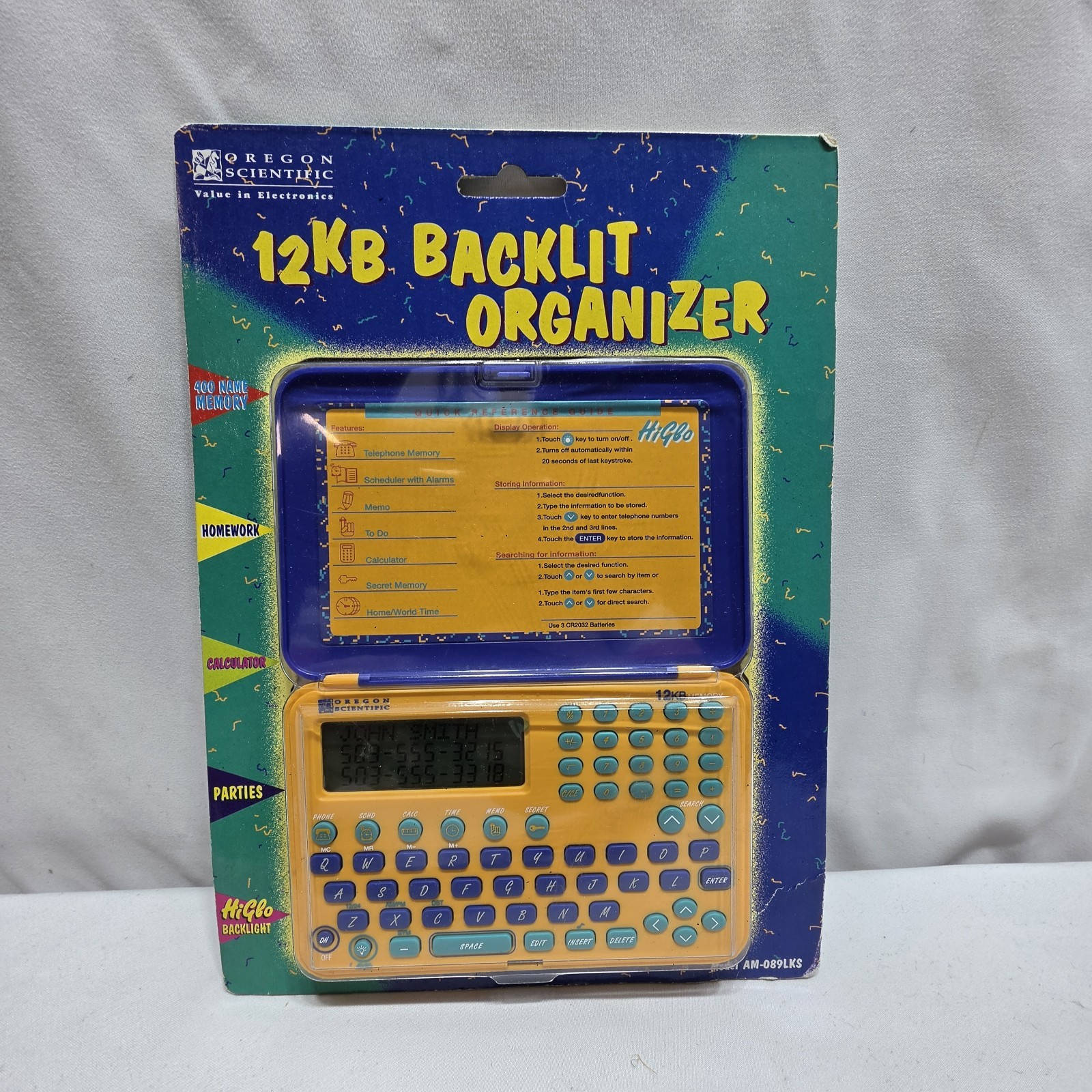 Vintage Oregon Scientific DB-139 12KB Organizer HiGlow Backlit New Sealed Vintage Oregon Scientific DB-139 12KB Organizer HiGlow Backlit New Sealed