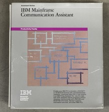 Vintage IBM Mainframe Communication Assistant Software Set & Binder 1985 DOS picture