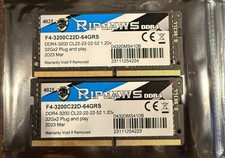 G.SKILL Ripjaws 64GB (2x32GB) DDR4-3200 SO-DIMM 260-Pin F4-3200C22D-64GRS #RJ picture