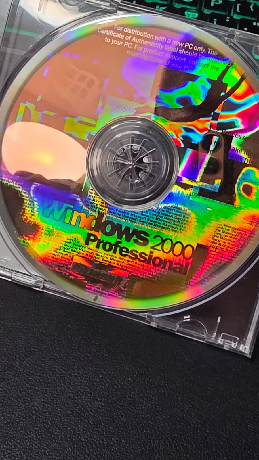 Vintage Microsoft Windows 2000 Professional Edition CD ROM With Key OEM Vintage Microsoft Windows 2000 Professional Edition CD ROM With Key OEM