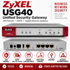 ZyXEL USG40 Unified Security Gateway VPN Firewall NGFW Gigabit Network Appliance picture